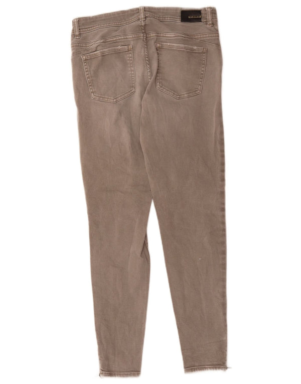 Zara Vaqueros pitillo para mujer EU 38 Small W28 L26 Algodón gris