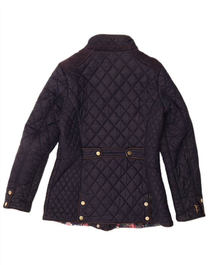 JOULES Chaqueta acolchada para mujer UK 10 Small Azul marino Poliamida