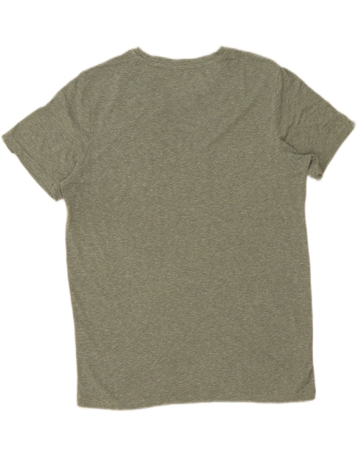 Jack & Jones Hombre Camiseta Gráfica Top Small Verde Poliéster Moteado