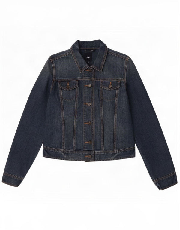 Chaqueta vaquera corta para mujer Gap UK 44 Algodón azul medio