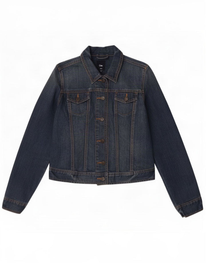 Chaqueta vaquera corta para mujer Gap UK 44 Algodón azul medio