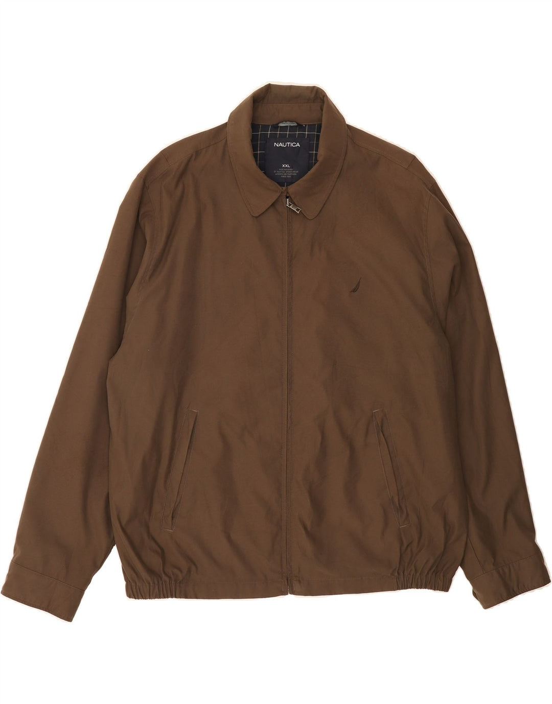 NAUTICA Mens Bomber Jacket UK 42 2XL Brown Polyester Vintage Nautica and Second-Hand Nautica from Messina Hembry 