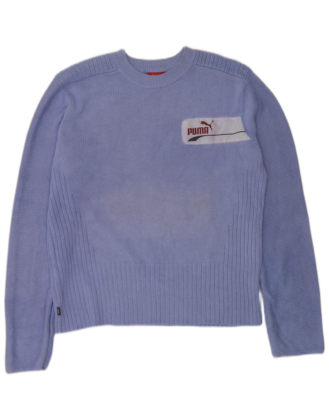 Puma - Jersey de cuello redondo para hombre, acrílico azul grande