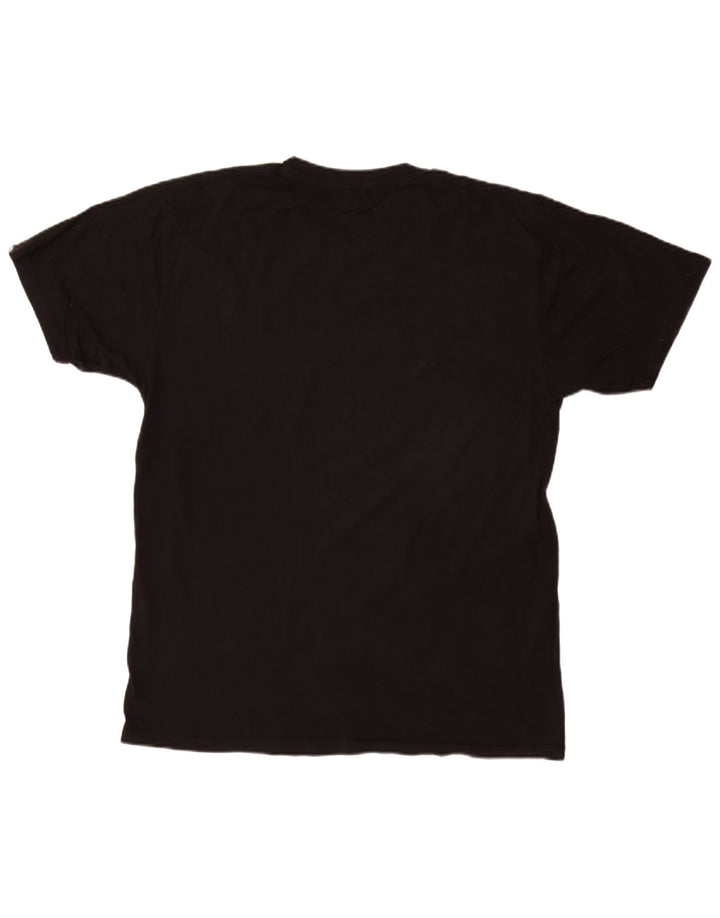 Vans - Camiseta de corte clásico para hombre, talla grande, algodón negro