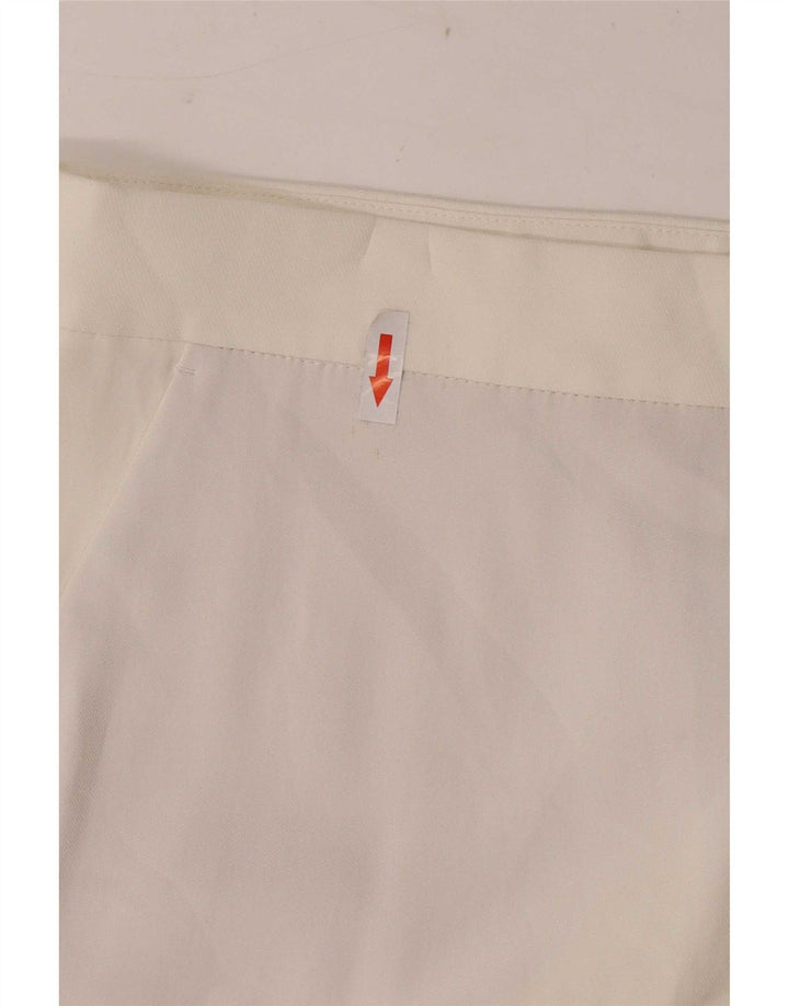 Massimo Dutti Pantalón Capri Mujer EU 42 Large W32 L23 Viscosa Blanca