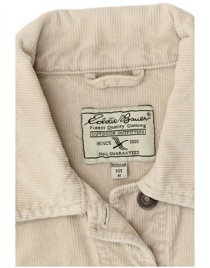 Eddie Bauer Chaqueta de pana para mujer Reino Unido 12 Algodón beige medio