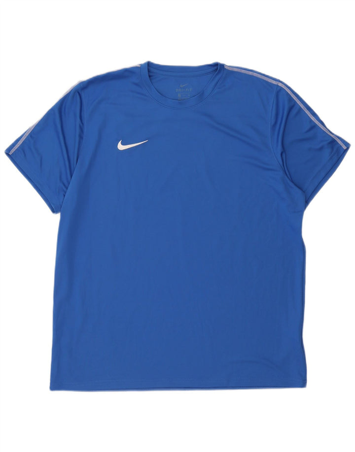Nike Camiseta Dri Fit para hombre Top 2XL Poliéster azul
