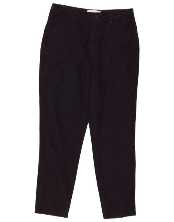 Zara Pantalón chino ajustado para mujer EU 36 Small W26 L27 Azul marino Algodón