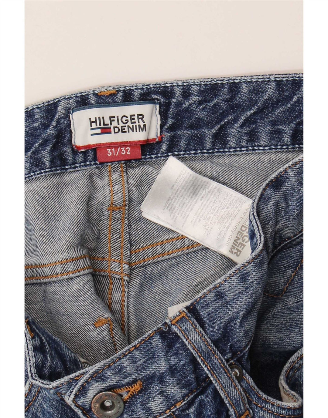 Tommy Hilfiger Vaqueros rectos para hombre W31 L32 Algodón azul