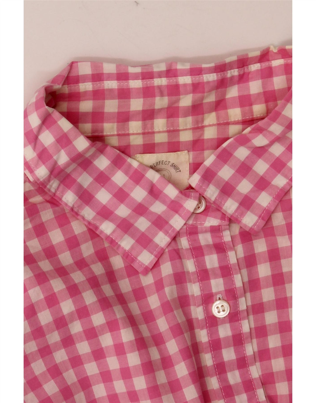 J. CREW Camisa para mujer UK 44 Medium Pink Gingham