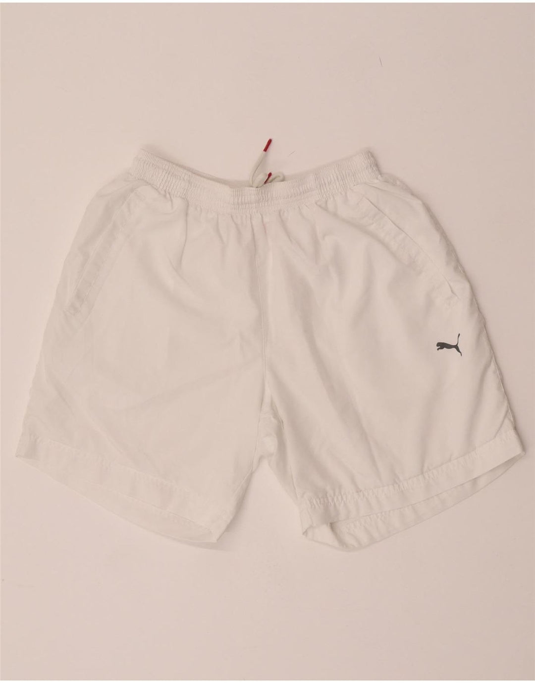 Pantalones cortos deportivos Puma para hombre mediano blanco