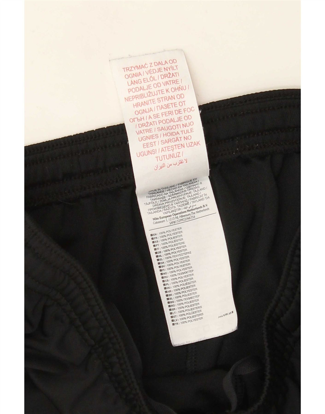 Nike Pantalones de chándal Dri Fit para niños 12-13 años Grande Negro Poliéster