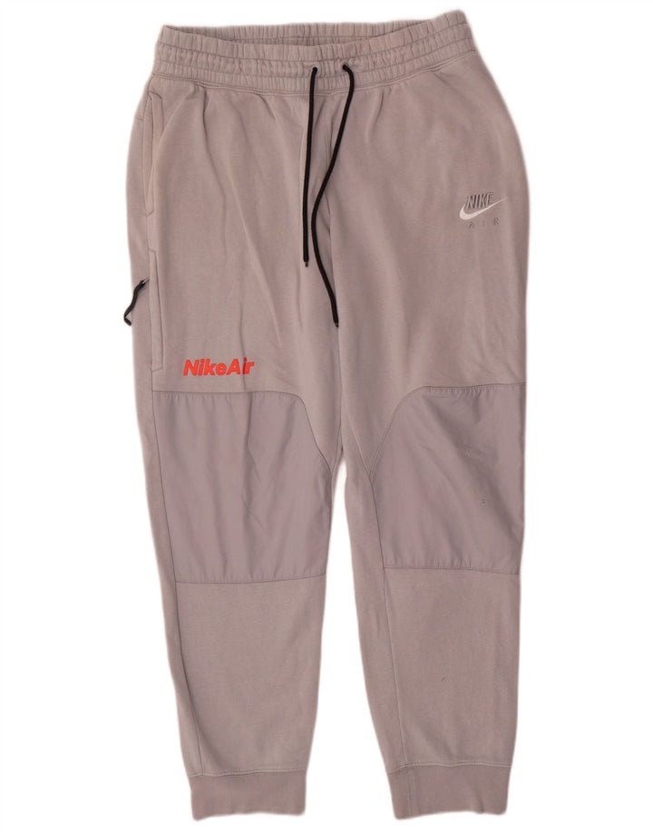 Nike - Pantalones de chándal para hombre, color gris, algodón