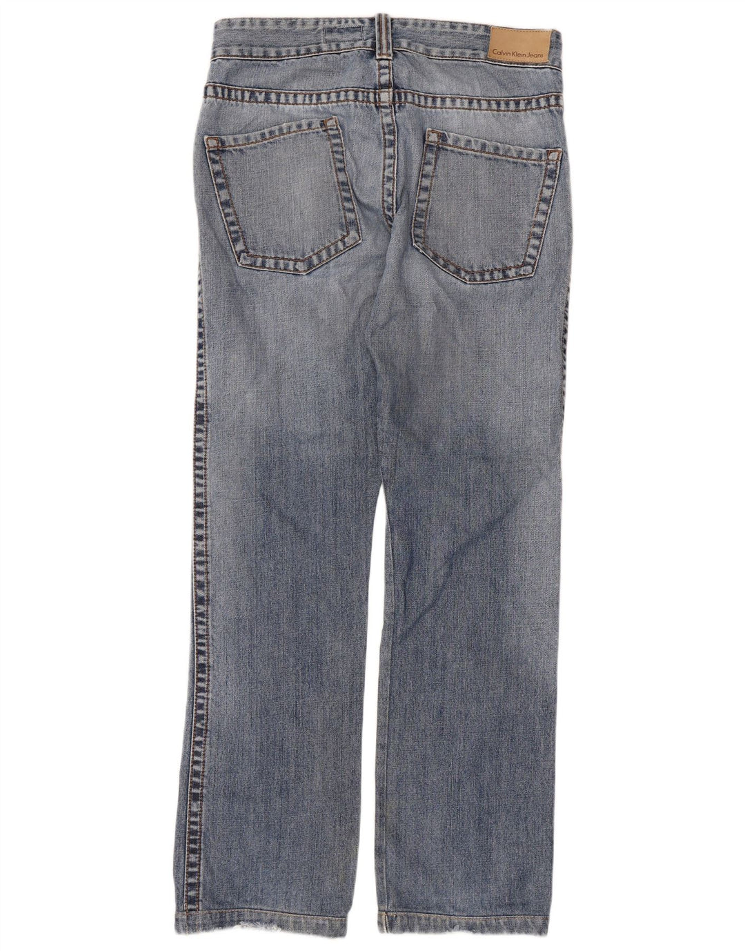 Vaqueros Rectos Calvin Klein Mujer W32 L31 Azul