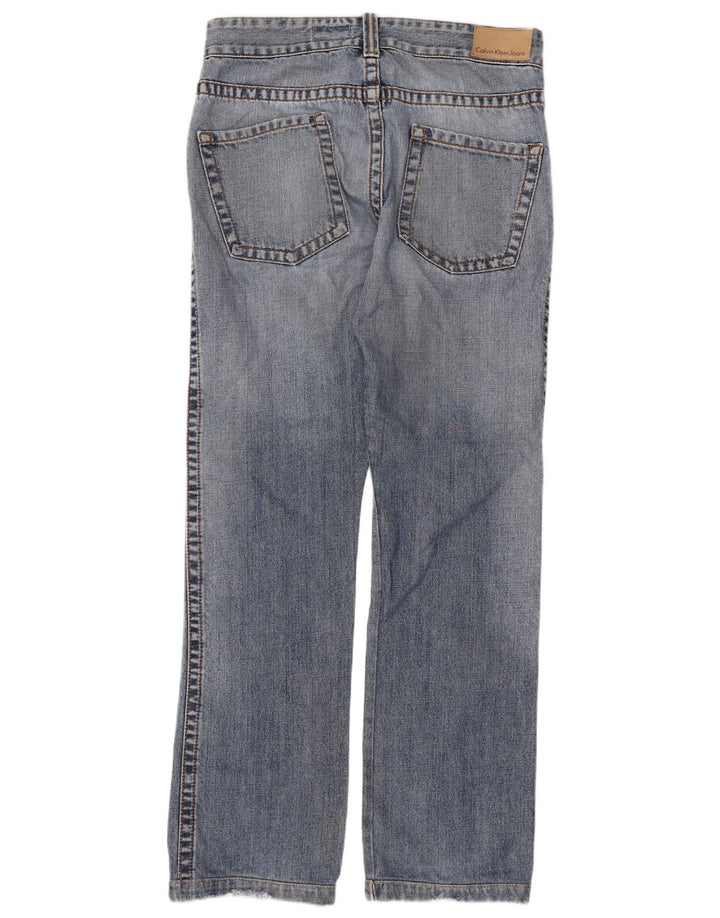 Vaqueros Rectos Calvin Klein Mujer W32 L31 Azul