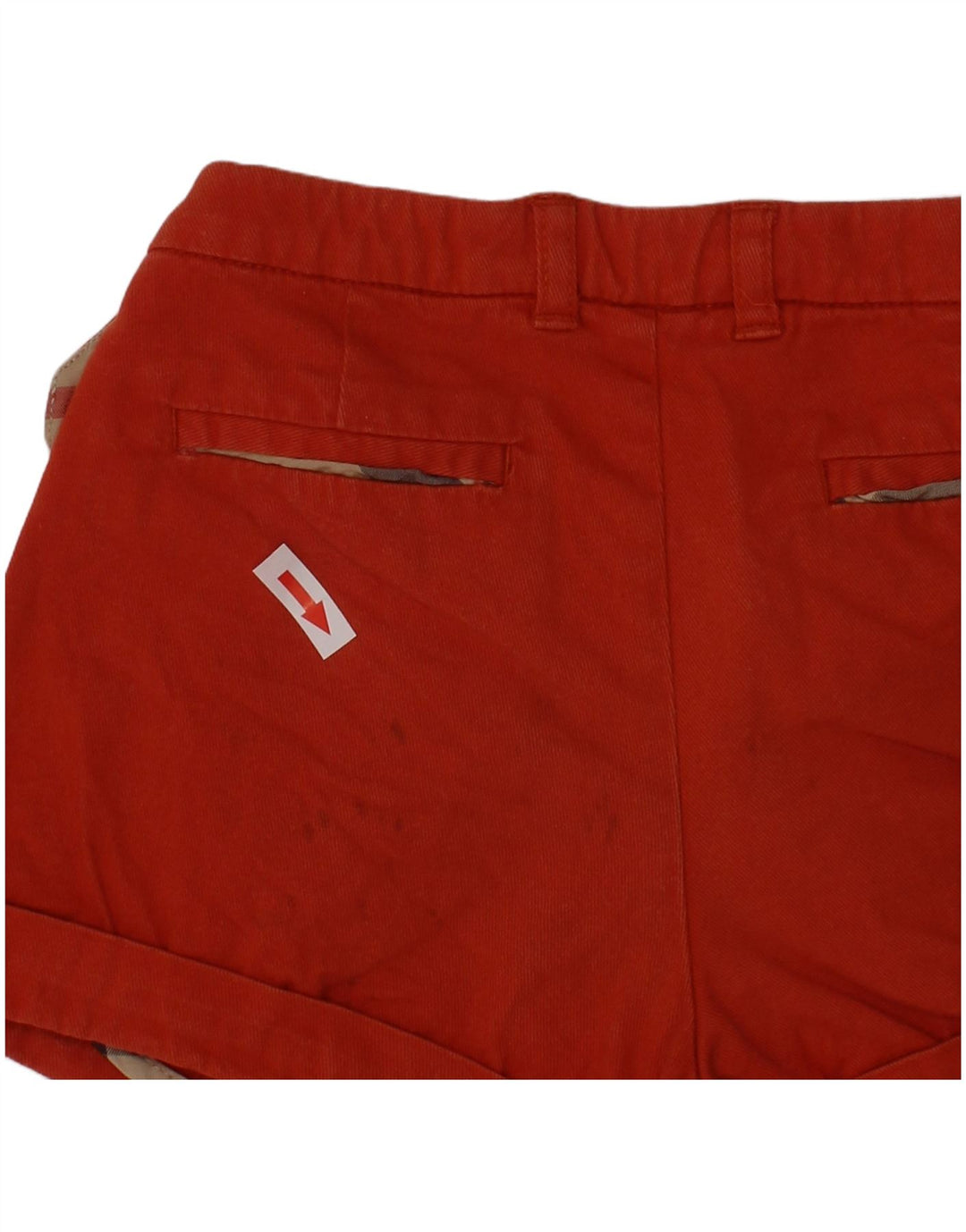 Burberry Pantalones cortos chinos para niña 5-6 años W22 Algodón rojo clásico