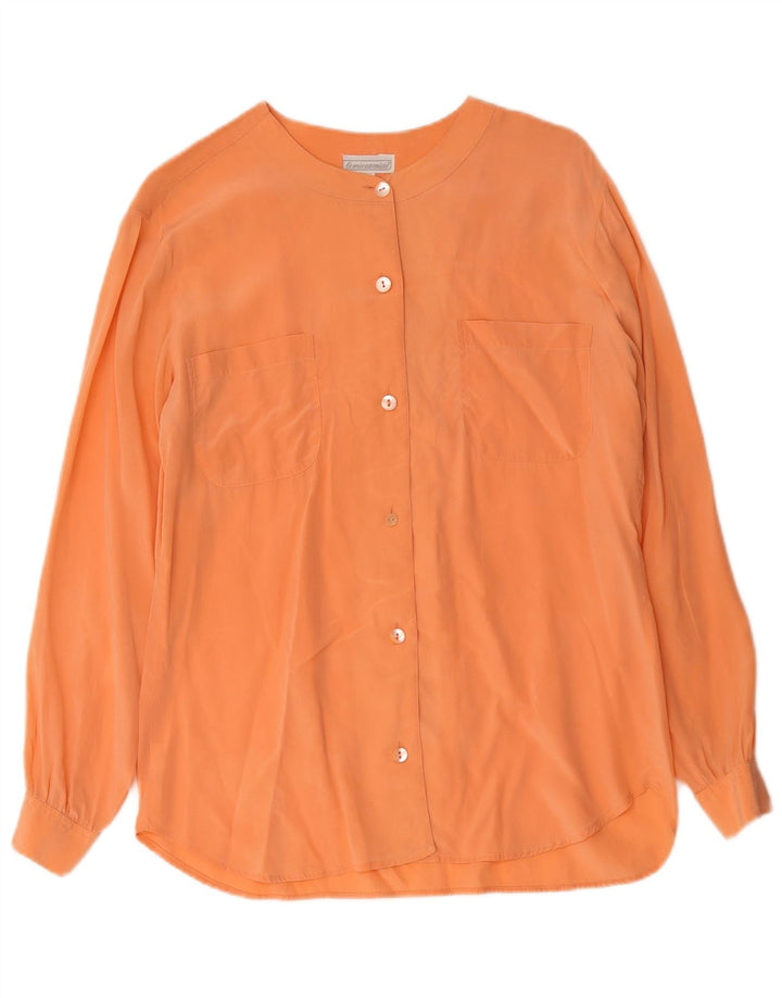 Vintage mujer camisa blusa EU 42 rosa grande