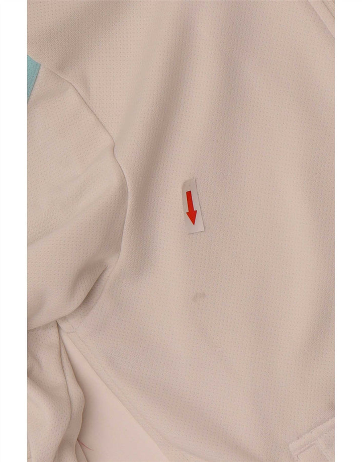Adidas Sudadera con capucha y cremallera para mujer Reino Unido 12 Mediano Blanco Poliéster