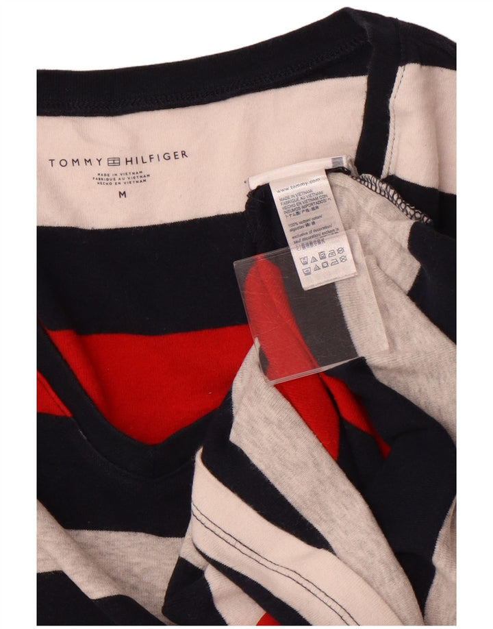 TOMMY HILFIGER Camiseta para mujer Top UK 12 Mediano Rayas multicolores