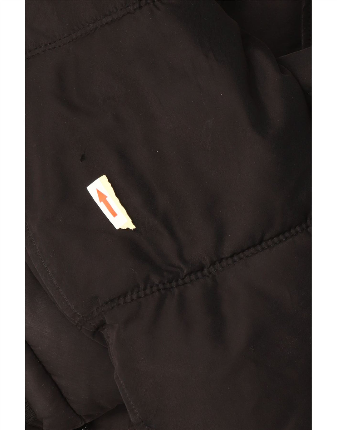 Zara Mens Abrigo acolchado con capucha UK 36 Small Poliéster negro