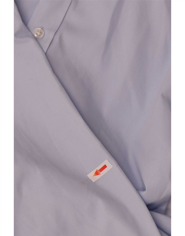 Marks & Spencer Camisa ajustada para hombre UK 39/40 15 1/2 Azul medio Poliéster