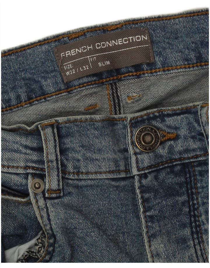 French Connection Vaqueros ajustados para hombre W32 L32 Algodón azul