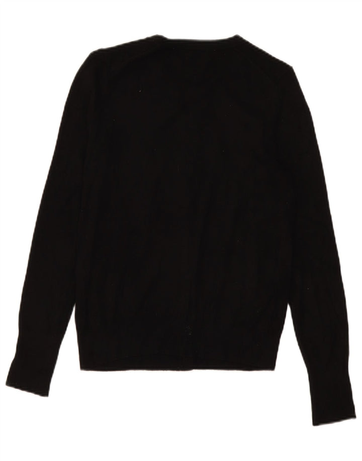 Zara Mujer Cárdigan Suéter UK 10 Small Negro
