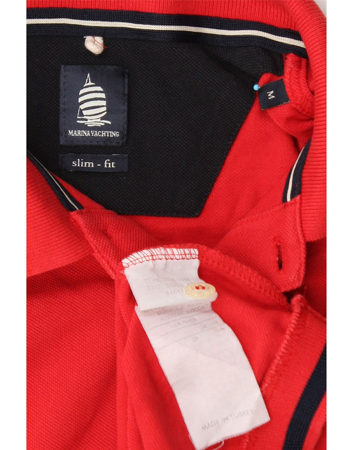 MARINA YACHTING Polo Hombre Slim Fit Algodón Rojo Medio