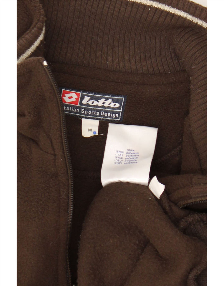 Lotto Jersey De Forro Polar Con Cremallera Y Cuello Para Hombre Poliéster Marrón Medio
