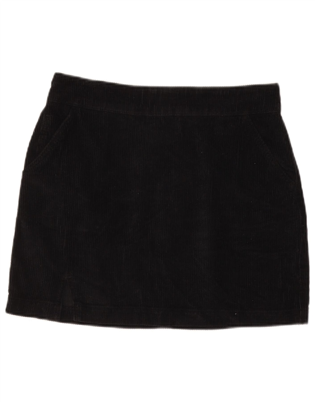 TOPSHOP Minifalda de pana para mujer UK 12 Medium w28 Algodón negro