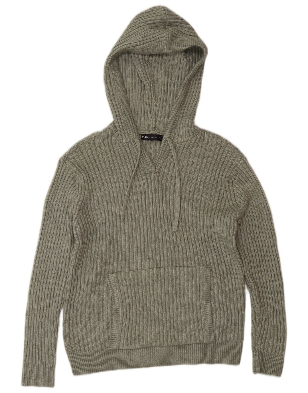 Marks & Spencer Jersey con capucha para mujer UK 40 Poliéster verde medio