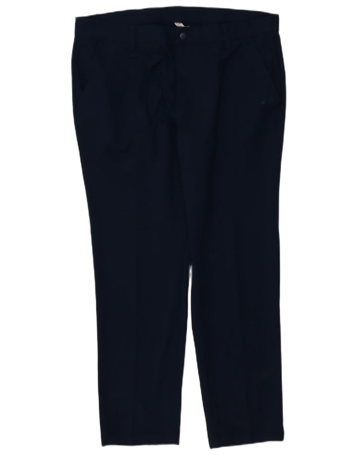 Pantalón chino recto ADIDAS para hombre W36 L30 Poliéster azul marino