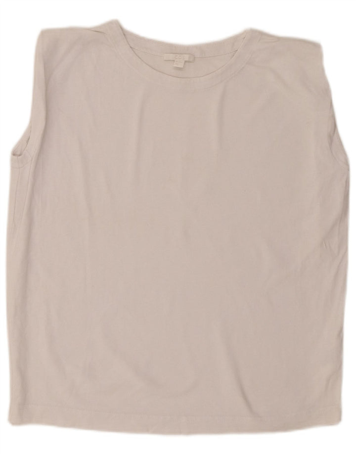 Cos - Chaleco extragrande para mujer, talla 6, XS, algodón blanco