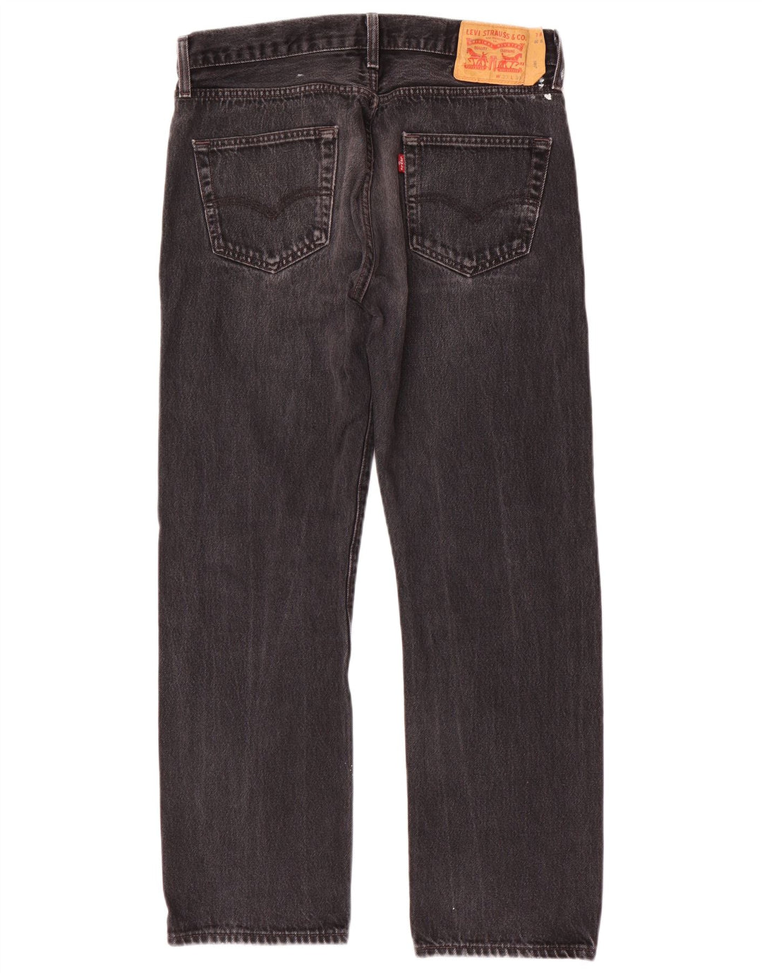 Levi's Vaqueros rectos 501 para hombre W33 L30 Algodón negro