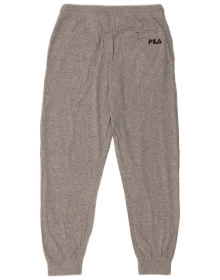 Fila Hombre Pantalones De Chándal Joggers Grande Gris Algodón