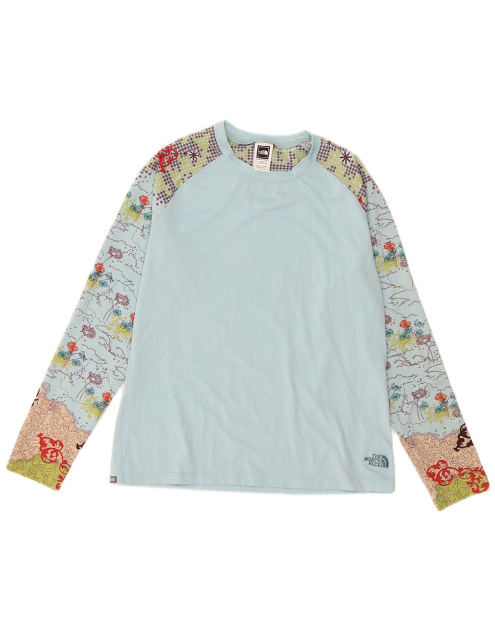 The North Face Top gráfico para mujer manga larga UK 44 Poliéster azul medio