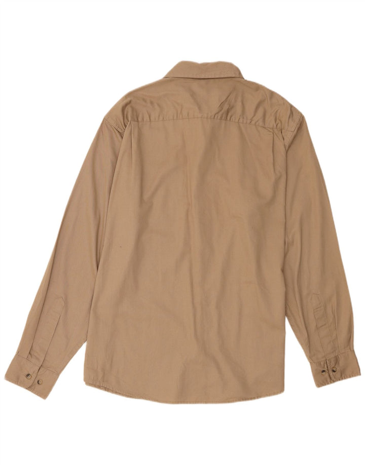 Camisa Wrangler Hombre XL Algodón Beige