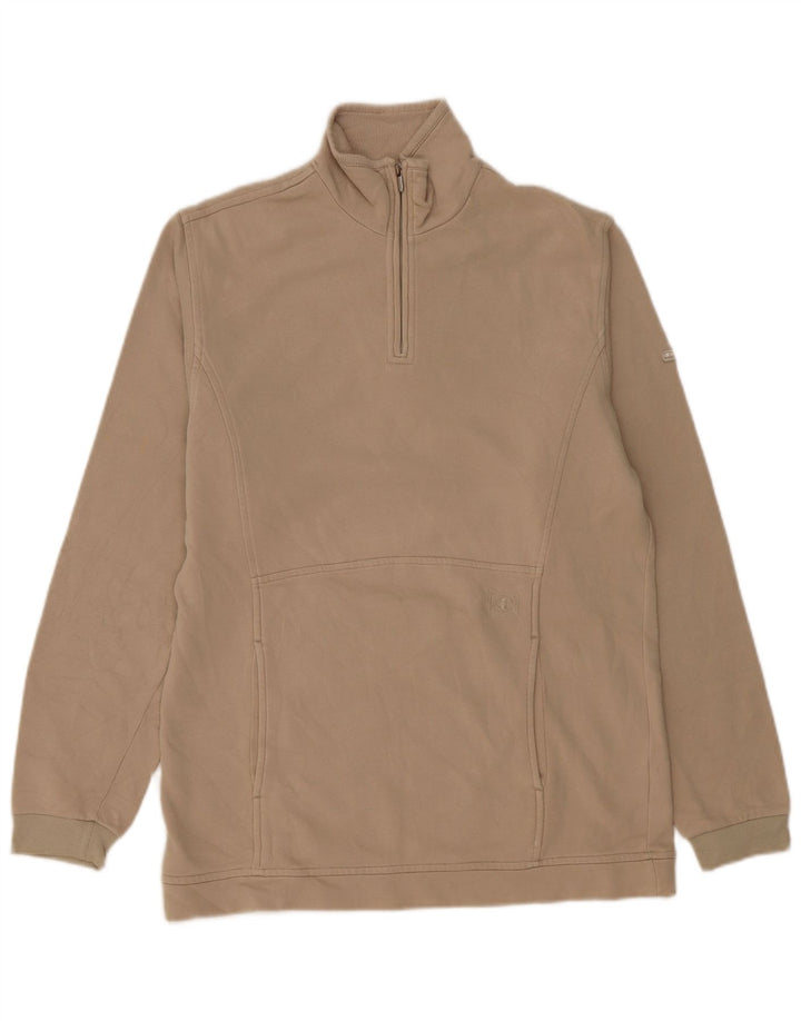 Champion Sudadera Con Cremallera Y Cuello Para Hombre Jersey Grande De Algodón Beige