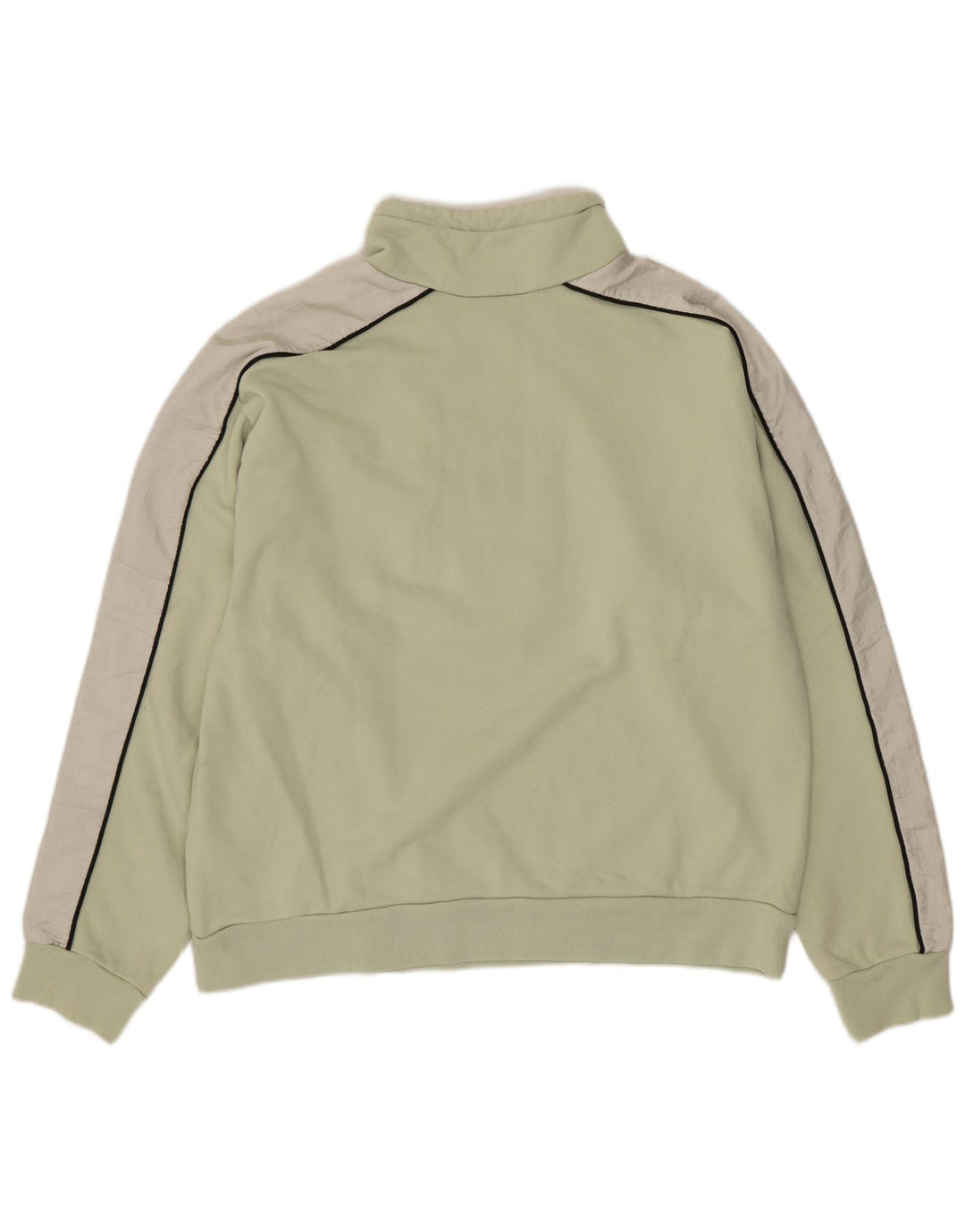 Levi's Sudadera con cuello y cremallera para mujer, talla 44, color verde medio