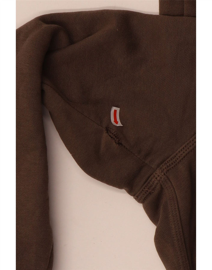 Nike - Sudadera con capucha y cremallera para hombre, algodón, color marrón medio