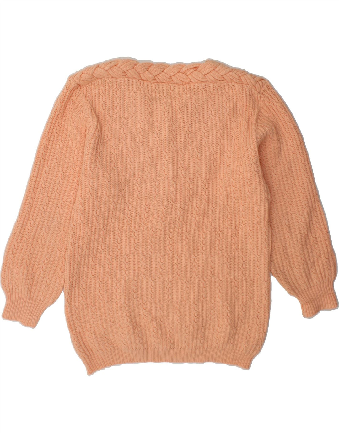 VINTAGE Womens V-Neck Jumper Sweater UK 12 Medium Pink Vintage Vintage and Second-Hand Vintage from Messina Hembry 
