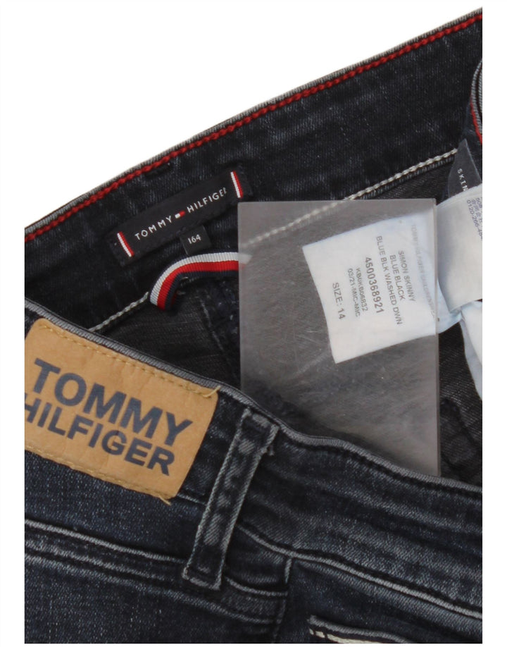 TOMMY HILFIGER Vaqueros pitillo para niños 13-14 años W28 L29 Azul marino Algodón