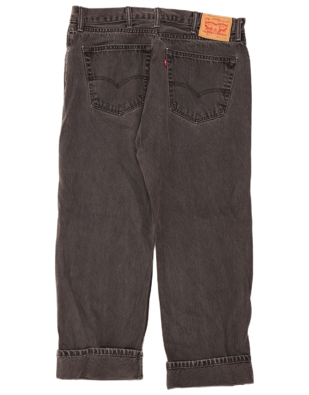 Vaqueros Levi's Mujer 505 Rectos W40 L26 Algodón Gris