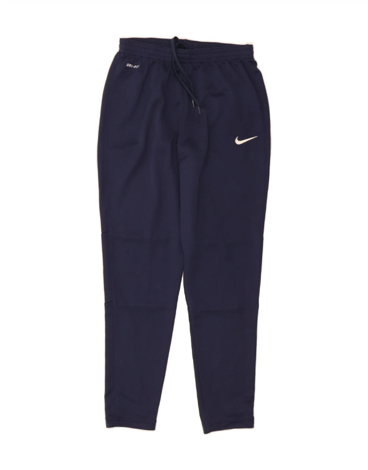 NIKE Mens Dri Fit Tracksuit Trousers Medium  Navy Blue Polyester Vintage Nike and Second-Hand Nike from Messina Hembry 