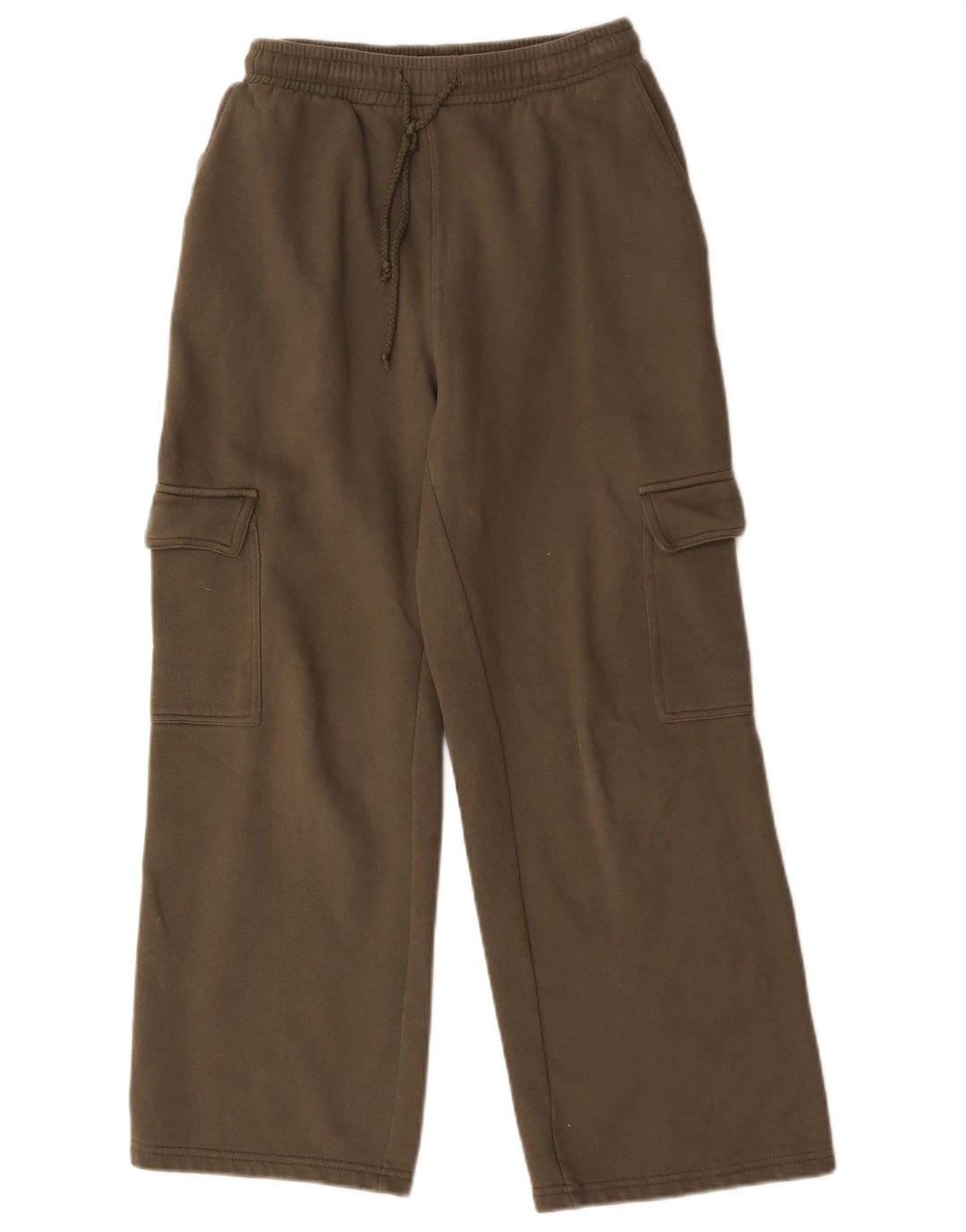 Zara Mujer Pantalones De Chándal Cargo UK 42 Medium Caqui Algodón