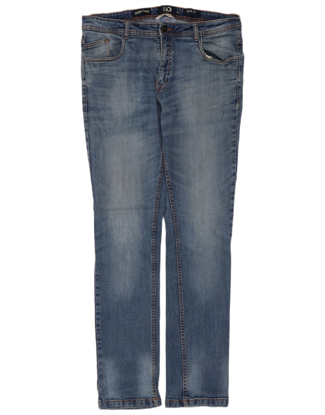 DACK'S Jeans ajustados para hombre IT 50 Large W34 L31 Algodón azul