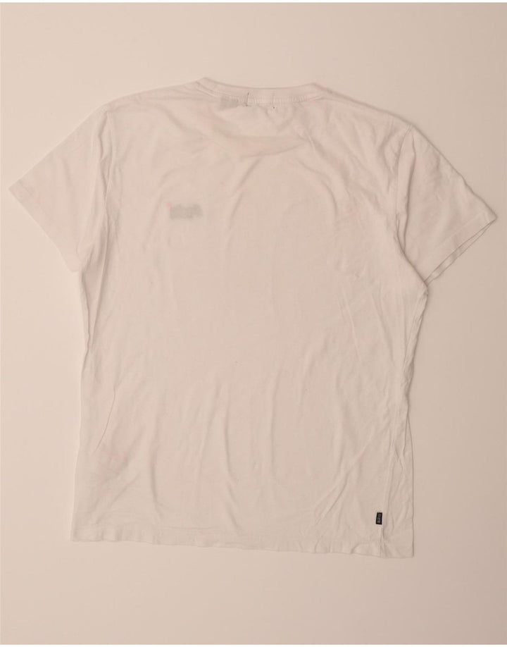 SUPERDRY Mens T-Shirt Top XL White Cotton Vintage Superdry and Second-Hand Superdry from Messina Hembry 