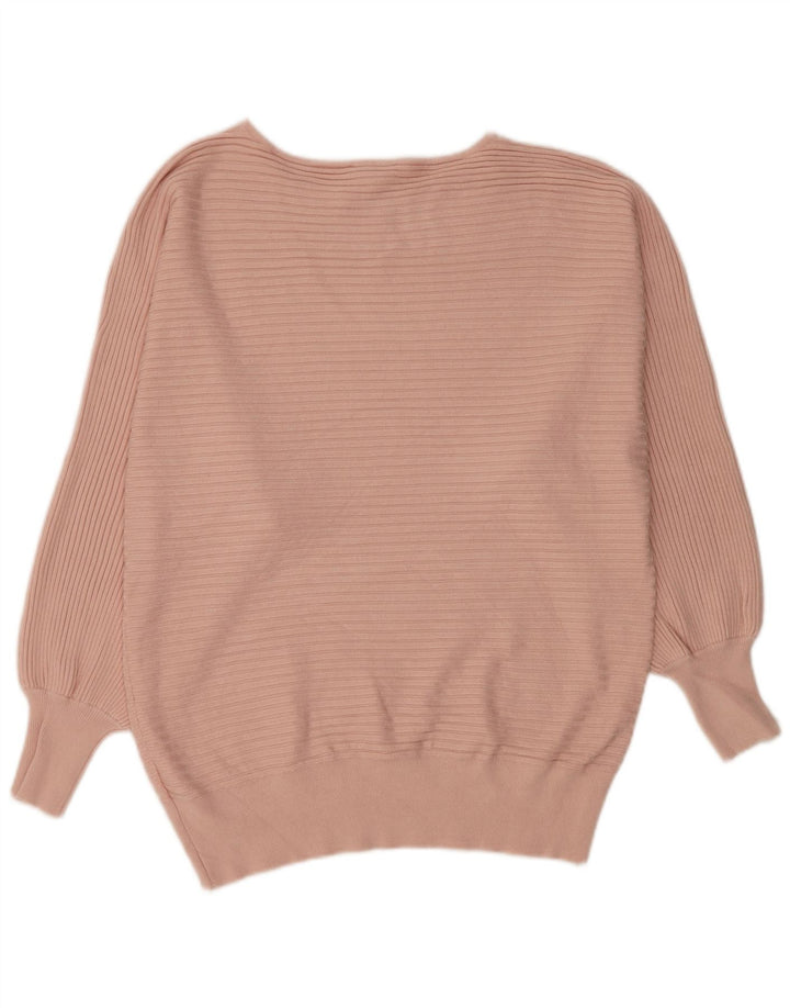 Phase Eight Suéter tipo jersey para mujer con cuello barco UK 44 Viscosa rosa mediana