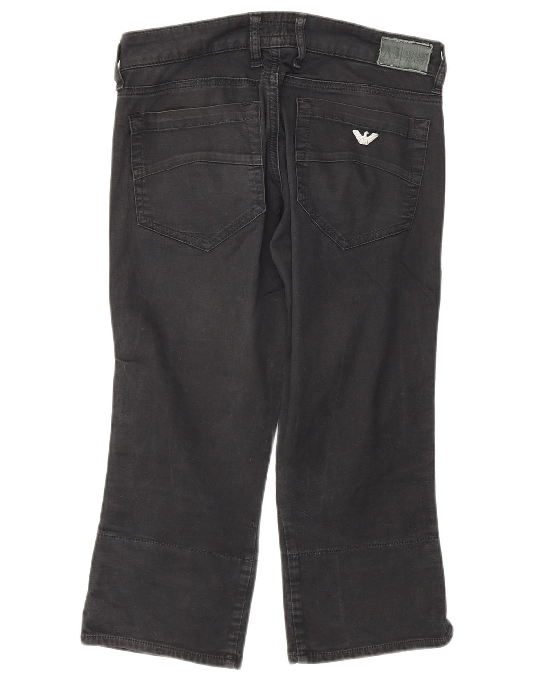 Pantalones Capri Mujer Armani W27 L20 Algodón Gris
