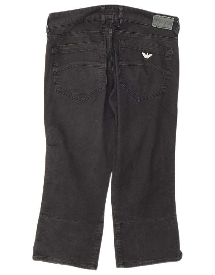 Pantalones Capri Mujer Armani W27 L20 Algodón Gris